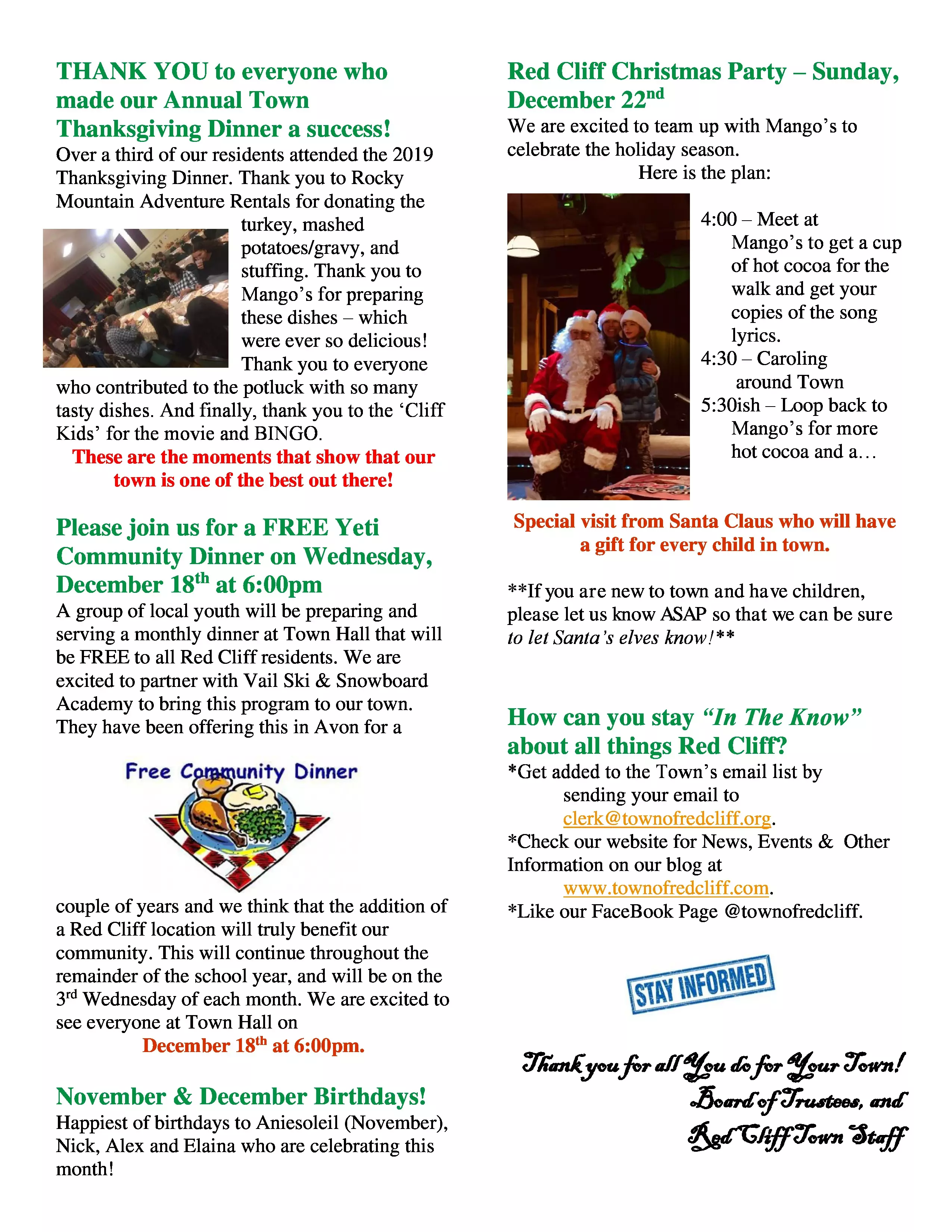 December Newsletter page 2