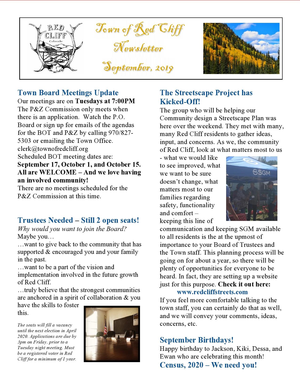 September newsletter page 1